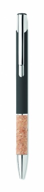 Logo trade promotional item photo of: Ballpoint pen made of aluminum with a cork grip